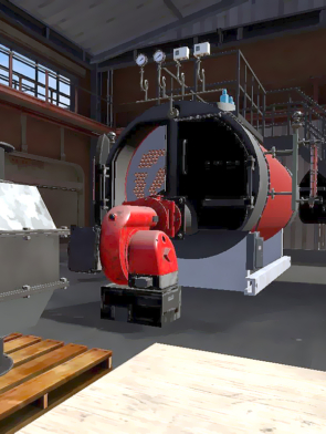 Industrial Fire-Tube Boiler Training VR Software Package