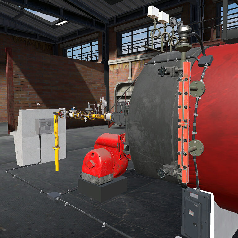 Industrial Fire-Tube Boiler Training VR Software Package