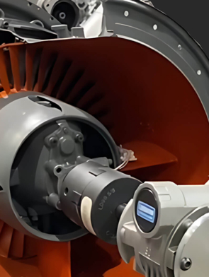 Gas Turbine Cutaway Crosssection
