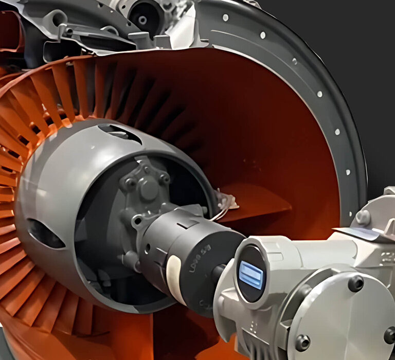 Gas Turbine Cutaway Crosssection