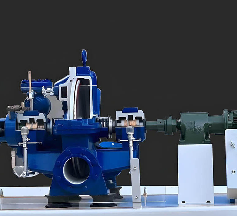 Steam Turbine Cutaway Engine Cross Section