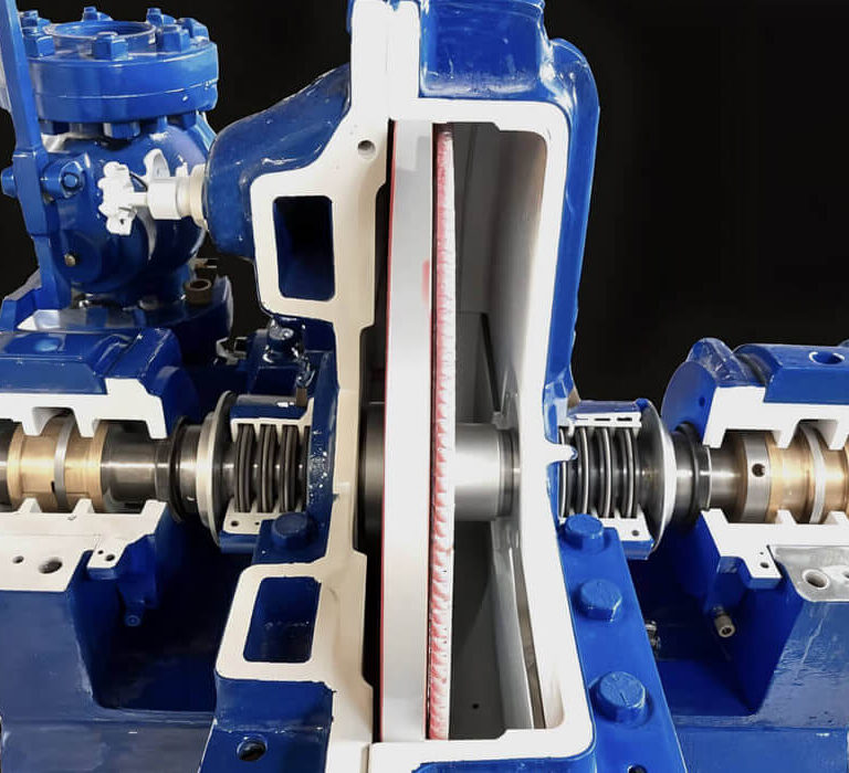 Steam Turbine Cutaway Side View