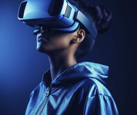 person-wearing-high-tech-vr-glasses-while-surrounded-by-bright-blue-neon-colors